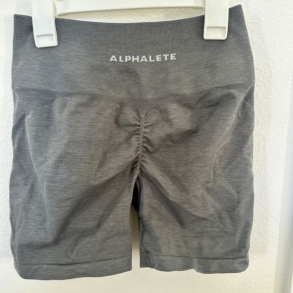 Gray Alphalete amplify shorts ￼ - Picture 3 of 4